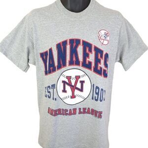 New York Yankees T Shirt Vintage 90s MLB Baseball Made In USA Mens Size Medium